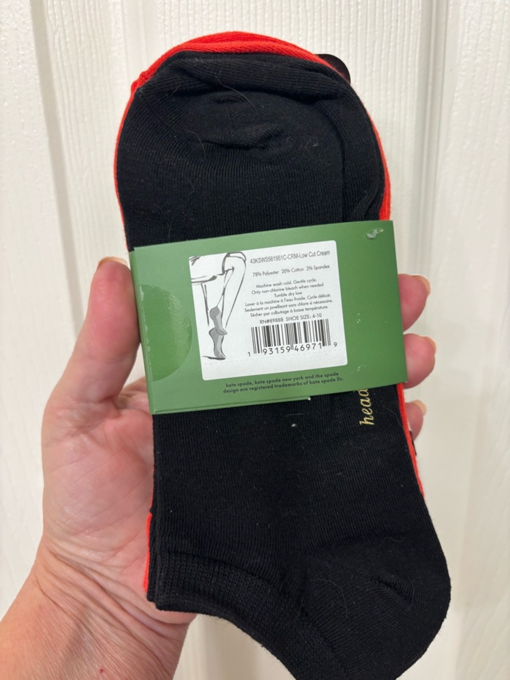 Kate spade low cut socks 3 pack - Picture 2 of 3